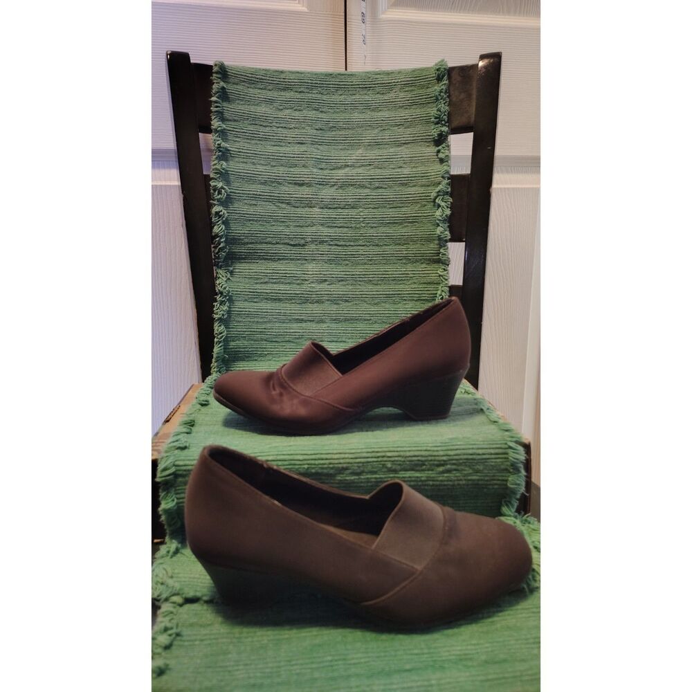 George Comfort Start Brown Slip-On Wedge Loafers – Women's Size 7.5 M